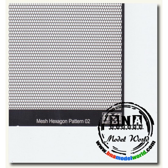 Hexagon Pattern Mesh B 0.45mm x 0.3mm Hexagon Pattern Mesh B 0.45mm x 0.3mm