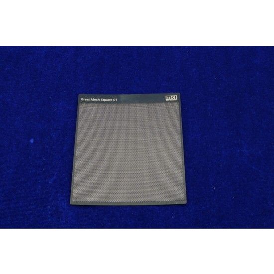Brass Photo-Etched Mesh Sheet - Square Type #01 (0.5x0.5mm)