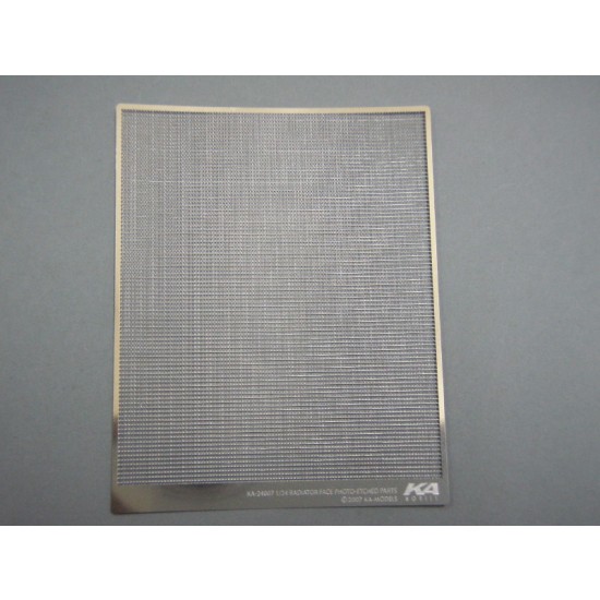 1/24 Photo-etched Radiator Face (Stainless Steel) 1/24 Photo-etched Radiator Face (Stainless Steel)