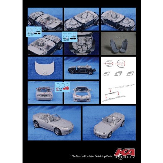 Photo-etched parts for 1/24 Mazda Roadster for Fujimi kit Photo-etched parts for 1/24 Mazda Roadster for Fujimi kit