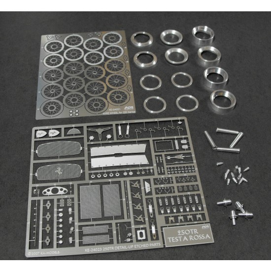 Detailed Upgrade set for 1/24 Ferrari 250 Testarossa for Hasegawa kit Detailed Upgrade set for 1/24 Ferrari 250 Testarossa for Hasegawa kit