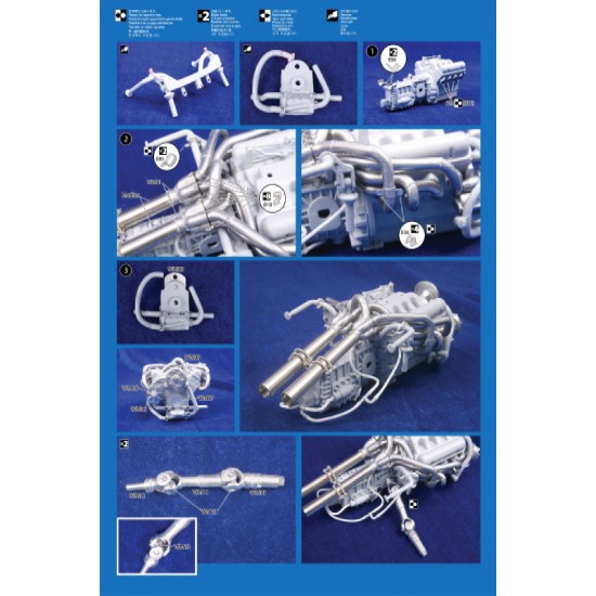 Super Upgrade set for 1/12 Ford GT40 Mk.II for Trumpeter #05403 Super Upgrade set for 1/12 Ford GT40 Mk.II for Trumpeter #05403