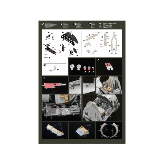 1/32 Vought F4U-1 Corsair Detail-up Set for Tamiya kit (Photoetch+Resin parts)