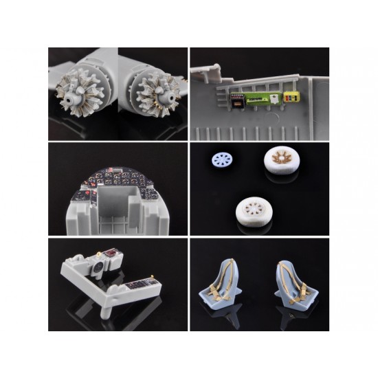 1/48 F4U-1D Corsair Detail-up Parts for Tamiya kit (Resin+PE+Metal parts + Decals) 1/48 F4U-1D Corsair Detail-up Parts for Tamiya kit (Resin+PE+Metal parts + Decals)