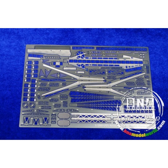 1/200 USS BB-39 Arizona Upgrade Pack w/Wooden deck & Photoetched parts for Trumpeter