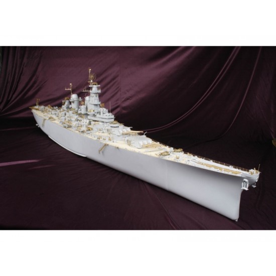 1/200 USS Missouri BB-63 Battleship Deluxe Detailing Set w/Wooden Deck for Trumpeter kit