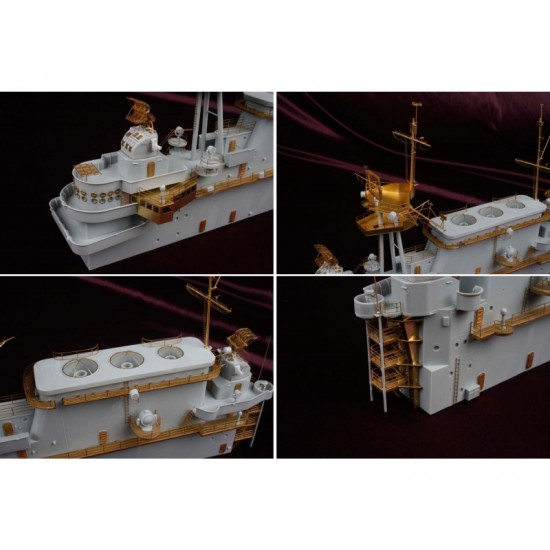 1/200 USS CV-8 Hornet Detail-up Deluxe Pack w/Full Wooden Deck for Merit/Trumpeter kit 1/200 USS CV-8 Hornet Detail-up Deluxe Pack w/Full Wooden Deck for Merit/Trumpeter kit