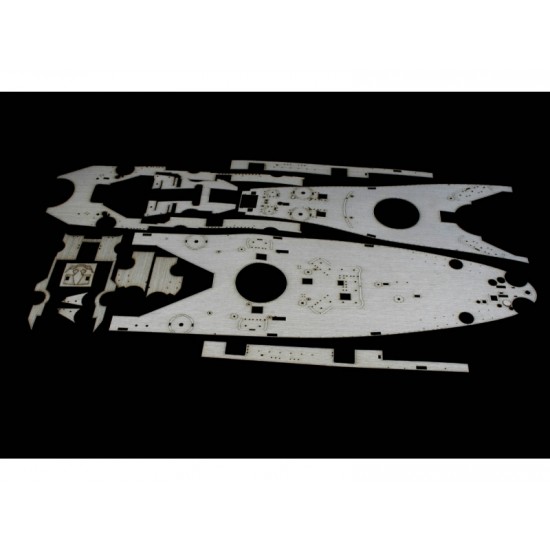 1/200 USS IOWA Deluxe Upgrade Set for Trumpeter kit (Wooden Deck+PE+Resin+Metal parts)