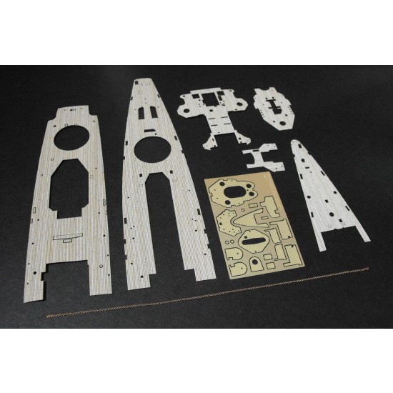 1/350 Admiral GRAF SPEE Wooden Deck for Trumpeter kit 1/350 Admiral GRAF SPEE Wooden Deck for Trumpeter kit