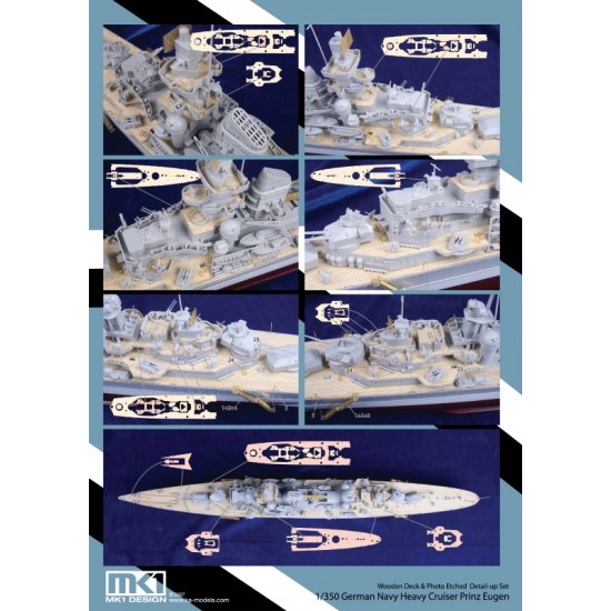1/350 PRINZ EUGEN Wooden Deck for Trumpeter kit 1/350 PRINZ EUGEN Wooden Deck for Trumpeter kit