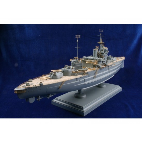 1/350 HMS Warspite Deluxe Upgrade Set (Wooden Deck+Photoetch+Barrels+Chain) for Academy kit #14105 1/350 HMS Warspite Deluxe Upgrade Set (Wooden Deck+Photoetch+Barrels+Chain) for Academy kit #14105