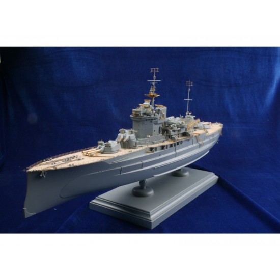 1/350 HMS Warspite Deluxe Upgrade Set (Wooden Deck+Photoetch+Barrels+Chain) for Academy kit #14105 1/350 HMS Warspite Deluxe Upgrade Set (Wooden Deck+Photoetch+Barrels+Chain) for Academy kit #14105