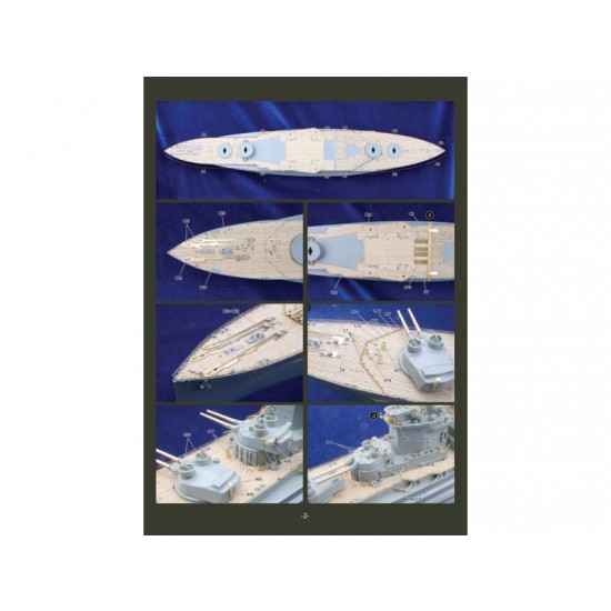 1/350 HMS Warspite Deluxe Upgrade Set (Wooden Deck+Photoetch+Barrels+Chain) for Academy kit #14105 1/350 HMS Warspite Deluxe Upgrade Set (Wooden Deck+Photoetch+Barrels+Chain) for Academy kit #14105