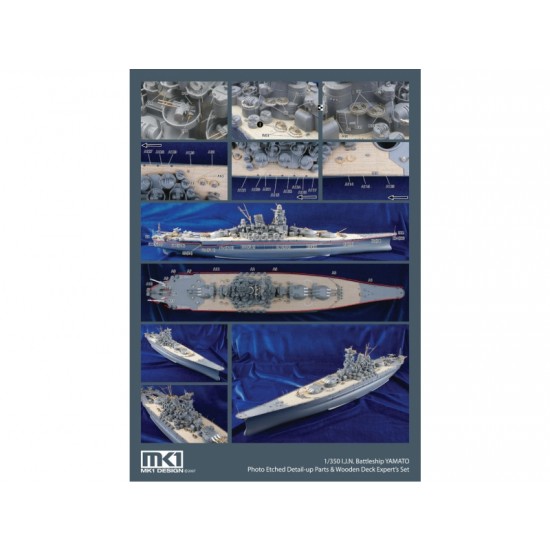 1/350 New Yamato Super Detail-Up Set (Deluxe Pack) for Tamiya #78025 kit 1/350 New Yamato Super Detail-Up Set (Deluxe Pack) for Tamiya #78025 kit