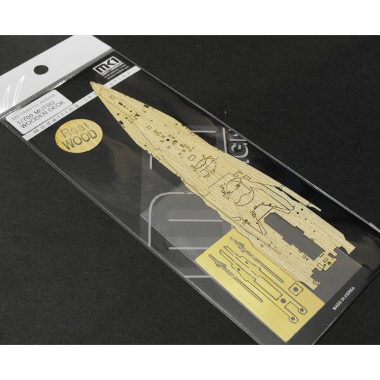 1/700 Mutsu Wooden Deck for Aoshima Full Hull kit 1/700 Mutsu Wooden Deck for Aoshima Full Hull kit