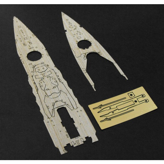 1/700 Nagato Wooden Deck for Aoshima Full Hull kit 1/700 Nagato Wooden Deck for Aoshima Full Hull kit