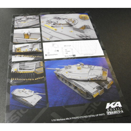Detail-up parts for 1/35 Merkava Mk.IV for Academy kit Detail-up parts for 1/35 Merkava Mk.IV for Academy kit