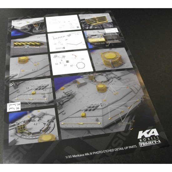 Detail-up parts for 1/35 Merkava Mk.IV for Academy kit Detail-up parts for 1/35 Merkava Mk.IV for Academy kit