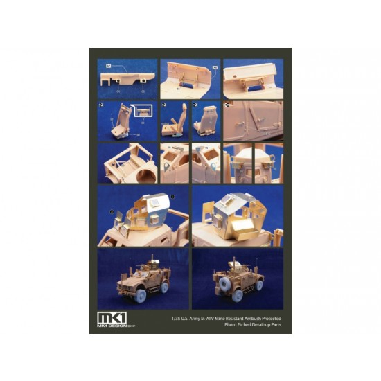 1/35 Oshkosh M-ATV Detail Set Deluxe Pack II (with wide resin tyre) for Panda models 1/35 Oshkosh M-ATV Detail Set Deluxe Pack II (with wide resin tyre) for Panda models