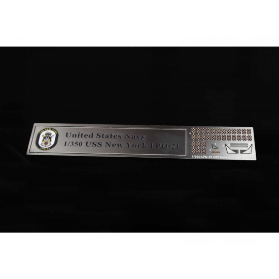 1/350 LPD-21 New York Detail-up Parts for Trumpeter kit (Photo-Etched + Metal parts) 1/350 LPD-21 New York Detail-up Parts for Trumpeter kit (Photo-Etched + Metal parts)