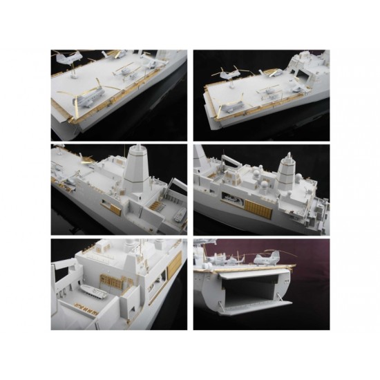 1/350 LPD-21 New York Detail-up Parts for Trumpeter kit (Photo-Etched + Metal parts) 1/350 LPD-21 New York Detail-up Parts for Trumpeter kit (Photo-Etched + Metal parts)