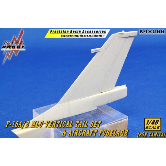 1/48 F-16A/B MLU Vertical Tail Set & Aircraft Fuselage for Tamiya kits