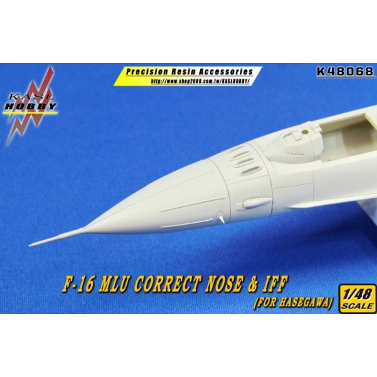 1/48 F-16 MLU Correct Nose & IFF for Hasegawa kits