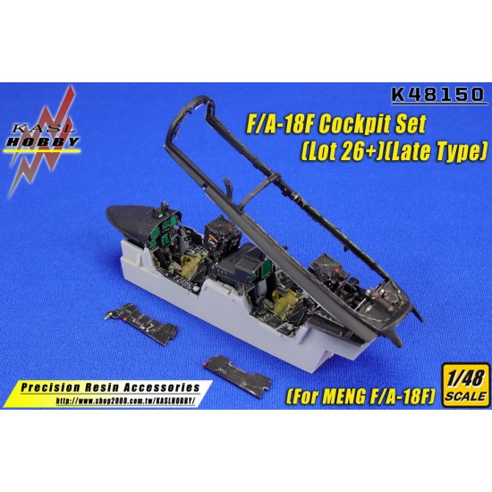 1/48 McDonnell Douglas F/A-18F Hornet Cockpit Set Lot 26+ Late Type for Meng Kits 1/48 McDonnell Douglas F/A-18F Hornet Cockpit Set Lot 26+ Late Type for Meng Kits