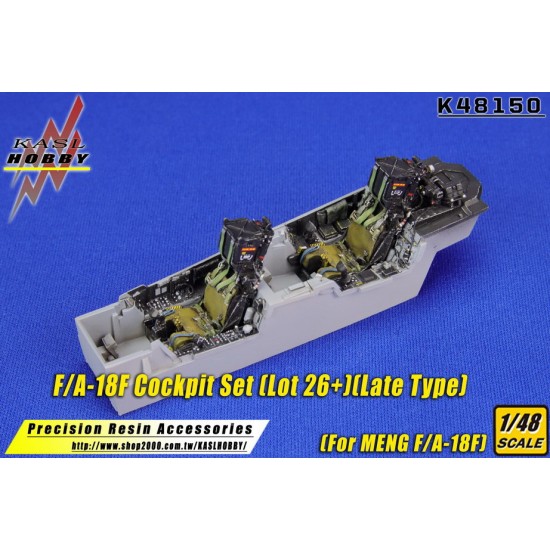 1/48 McDonnell Douglas F/A-18F Hornet Cockpit Set Lot 26+ Late Type for Meng Kits 1/48 McDonnell Douglas F/A-18F Hornet Cockpit Set Lot 26+ Late Type for Meng Kits