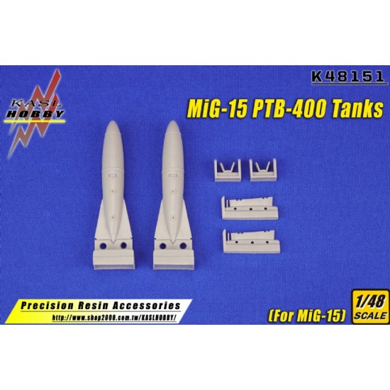 1/48 Mikoyan-Gurevich MiG-15 PTB-400 Tanks for Bronco/Tamiya/Trumpeter kits 1/48 Mikoyan-Gurevich MiG-15 PTB-400 Tanks for Bronco/Tamiya/Trumpeter kits