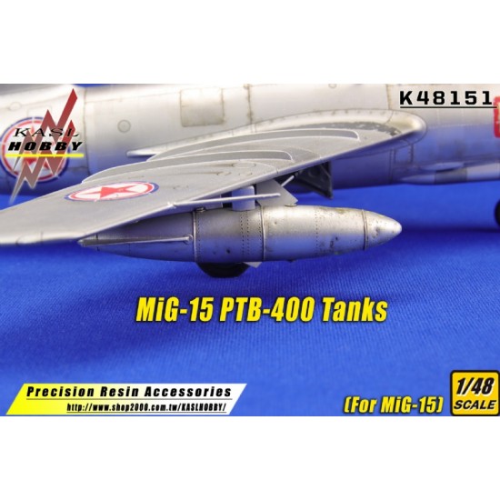 1/48 Mikoyan-Gurevich MiG-15 PTB-400 Tanks for Bronco/Tamiya/Trumpeter kits 1/48 Mikoyan-Gurevich MiG-15 PTB-400 Tanks for Bronco/Tamiya/Trumpeter kits