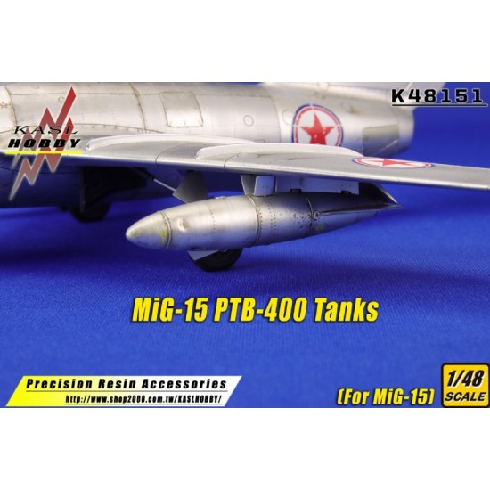 1/48 Mikoyan-Gurevich MiG-15 PTB-400 Tanks for Bronco/Tamiya/Trumpeter kits 1/48 Mikoyan-Gurevich MiG-15 PTB-400 Tanks for Bronco/Tamiya/Trumpeter kits