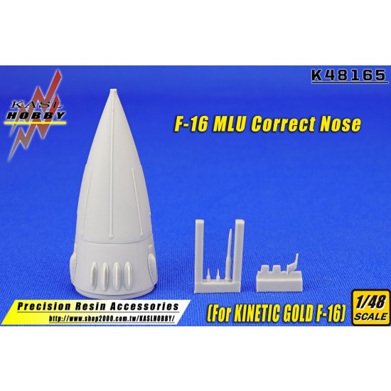 1/48 F-16 MLU Correct Nose for Kinetic Gold kits 1/48 F-16 MLU Correct Nose for Kinetic Gold kits