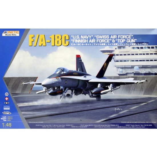 1/48 McDonnell-Douglas F/A-18C Hornet:US Navy,Swiss Air Force,Finnish Air Force & Top Gun 1/48 McDonnell-Douglas F/A-18C Hornet:US Navy,Swiss Air Force,Finnish Air Force & Top Gun