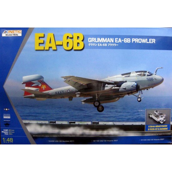 1/48 Grumman EA-6B Prowler (New Wings) with a Three-Wheel Tractor 1/48 Grumman EA-6B Prowler (New Wings) with a Three-Wheel Tractor