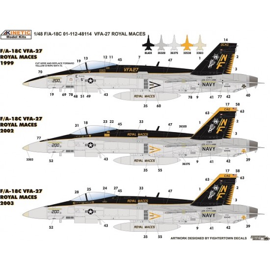 1/48 F/A-18C Hornet VFA-27 Royal Maces 1/48 F/A-18C Hornet VFA-27 Royal Maces