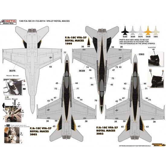 1/48 F/A-18C Hornet VFA-27 Royal Maces 1/48 F/A-18C Hornet VFA-27 Royal Maces