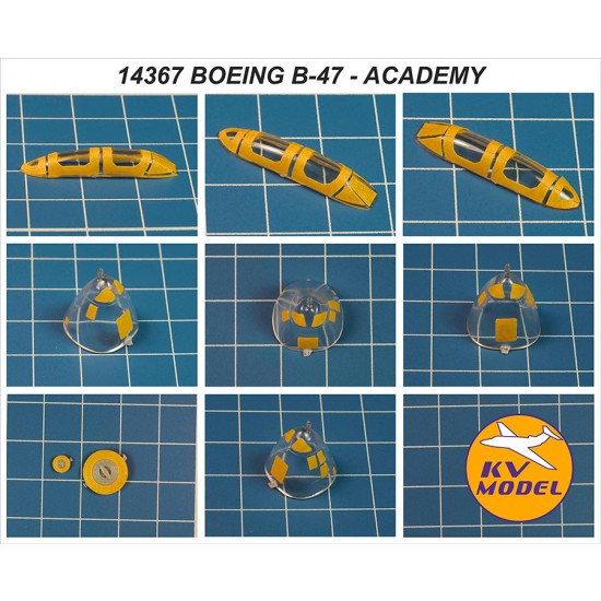 1/144 B-47/B/E/RB-47H Stratojet Masking for Academy 4443/12617/618, Hobbycraft 1250/51/52 1/144 B-47/B/E/RB-47H Stratojet Masking for Academy 4443/12617/618, Hobbycraft 1250/51/52