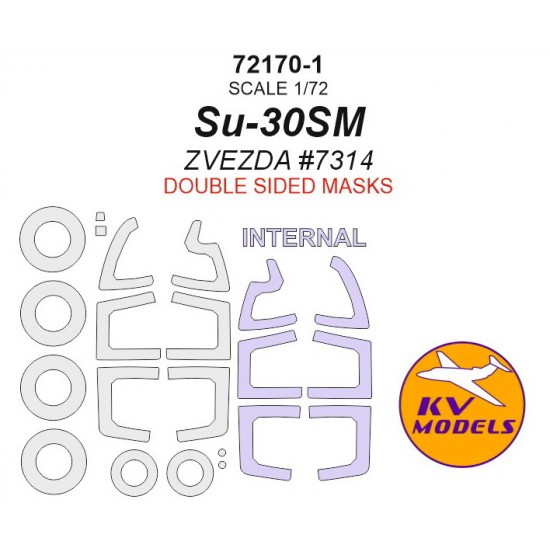 1/72 Sukhoi Su-27SM/Su-33 Paint Masking w/Wheels Masks for Zvezda/Revell kits 1/72 Sukhoi Su-27SM/Su-33 Paint Masking w/Wheels Masks for Zvezda/Revell kits