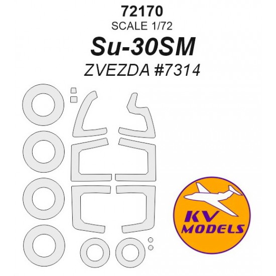 1/72 Sukhoi Su-27SM/Su-33 Paint Masking for Zvezda/Revell kits 1/72 Sukhoi Su-27SM/Su-33 Paint Masking for Zvezda/Revell kits