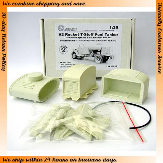 1/35 V2 Rocket T-Stoff Fuel Tanker Conversion for Italeri Opel-Blitz Einheitskoffer #368 1/35 V2 Rocket T-Stoff Fuel Tanker Conversion for Italeri Opel-Blitz Einheitskoffer #368