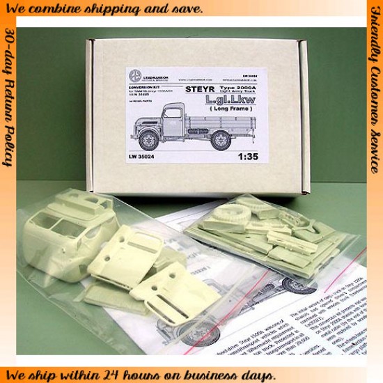 1/35 Steyr Type 2000A Light Army Truck L.Gl.Lkw (Long Frame) Conversion for Tamiya #35225 1/35 Steyr Type 2000A Light Army Truck L.Gl.Lkw (Long Frame) Conversion for Tamiya #35225