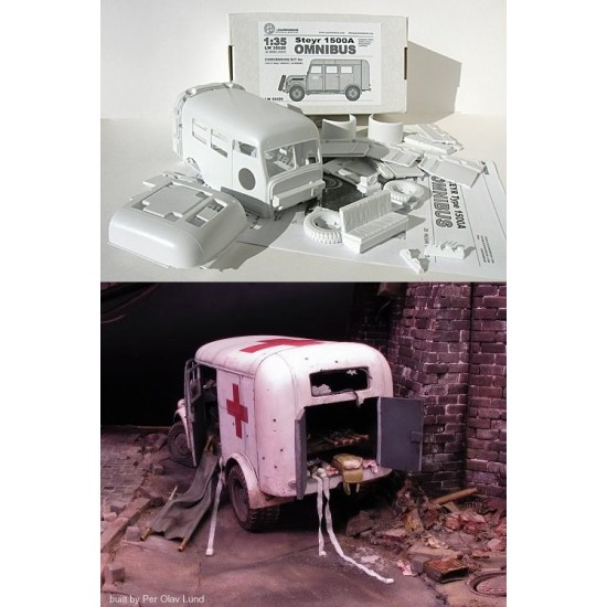 1/35 Steyr Type 1500A Ambulance/Personnel Carrier Omnibus Conversion for Tamiya #35225 1/35 Steyr Type 1500A Ambulance/Personnel Carrier Omnibus Conversion for Tamiya #35225