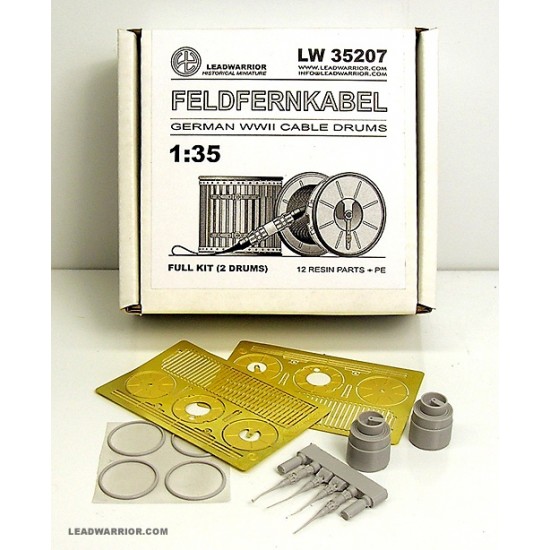 1/35 Feldfernkabel - WWII German Telephone Cable Drums
