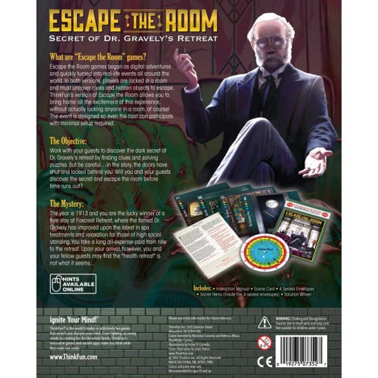 Escape the Room - Secret of Dr.Gravelys Retreat Game Escape the Room - Secret of Dr.Gravelys Retreat Game