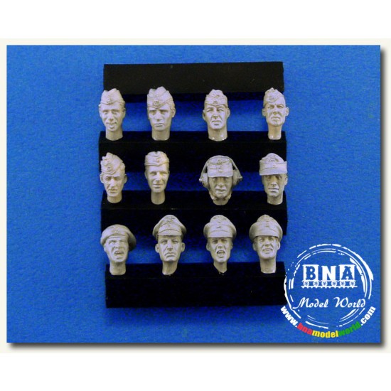 1/35 WWII German Heads set #3 (12pcs) 1/35 WWII German Heads set #3 (12pcs)