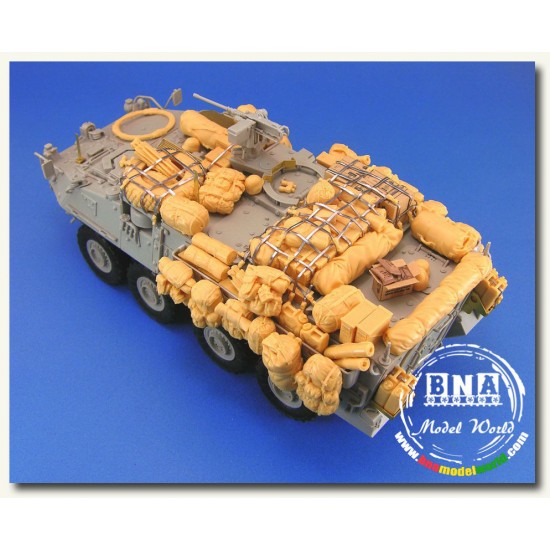 1/35 M1126 Stryker Infantry Carrier Vehicle (ICV) Stowage for Dragon/Trumpeter 1/35 M1126 Stryker Infantry Carrier Vehicle (ICV) Stowage for Dragon/Trumpeter