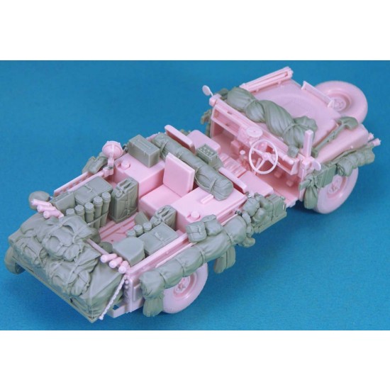 1/35 WWII Pink Panther Desert Patrol Stowage set for Tamiya kit