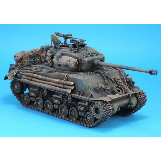 1/35 WWII M4A3e8 Sherman 1945 Update Set w/HVSS Suspension (75 Resin+43 PE) 1/35 WWII M4A3e8 Sherman 1945 Update Set w/HVSS Suspension (75 Resin+43 PE)