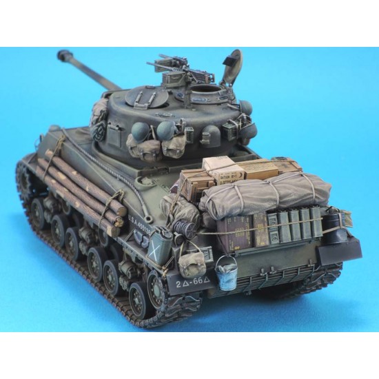 1/35 WWII M4A3e8 Sherman 1945 Update Set w/HVSS Suspension (75 Resin+43 PE) 1/35 WWII M4A3e8 Sherman 1945 Update Set w/HVSS Suspension (75 Resin+43 PE)